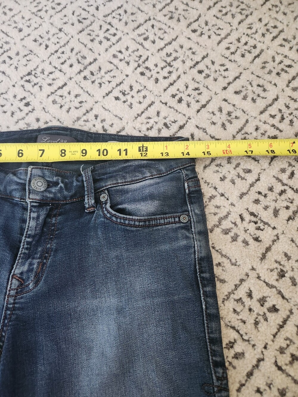 Level 99 Chloe Boot Cut Jeans Low Rise Back Of Hems Frayed Anthropologie 27 - Picture 11 of 15